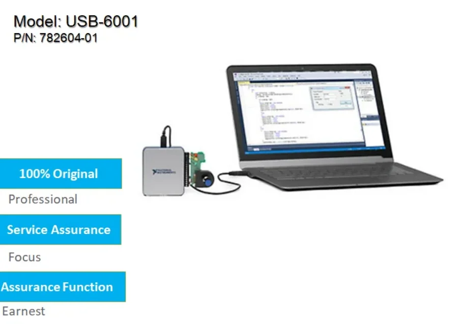 新在庫NI USB-6001データ取得カード782604-01基本品質測定多機能DAQ