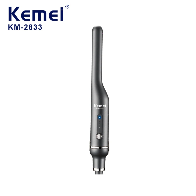 KEMEI Km-2833 Hot Sale bærbart glattejern Multifunktionelt bærbart hår lige krøllejern Dual-use hårskinne