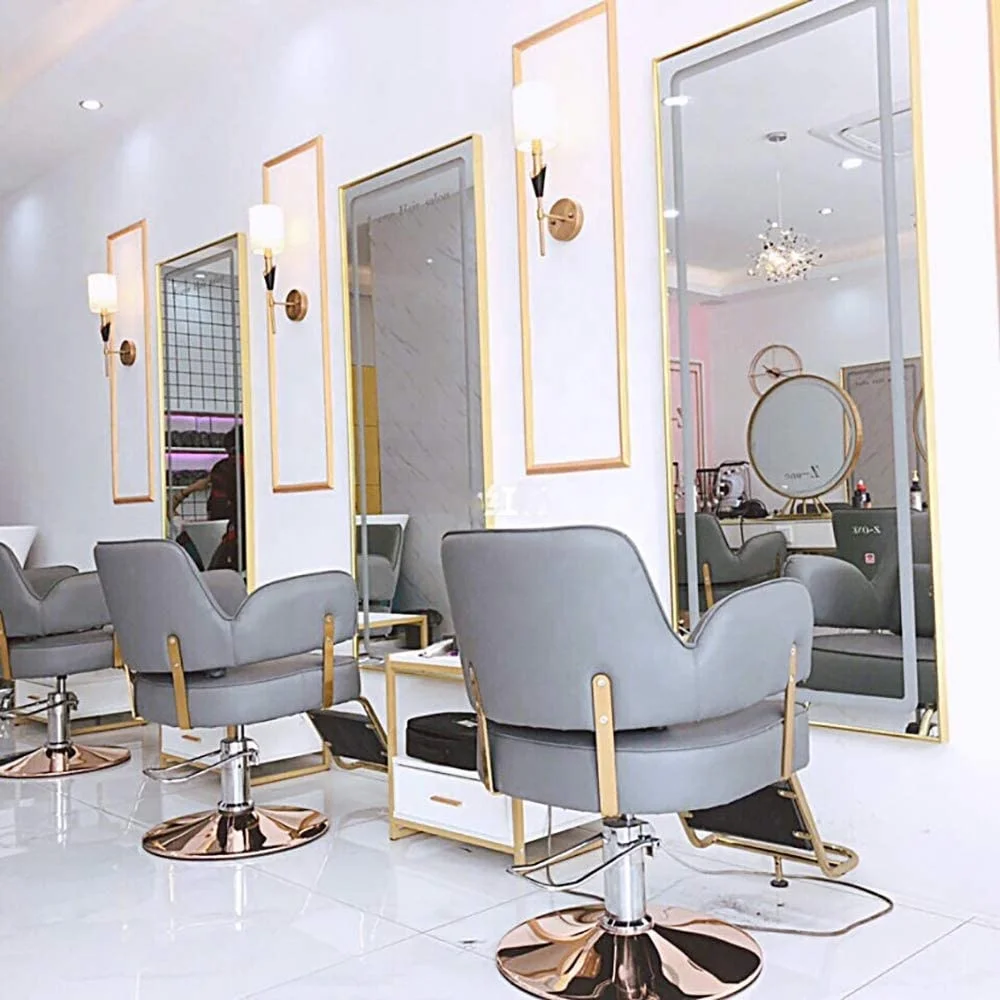 Hair Salon Styling Single Station With Mirror