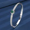 Platinum green nano bracelet