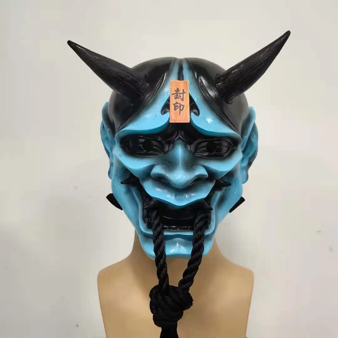 Party Masks High Quality Resin Prajna Resin Mask Helmet Demon Japanese Anime  Ghost Warrior Shura ninja Full-Face Script Kill| Alibaba.com, image size:1080x1080