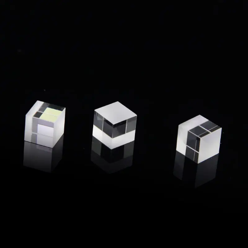 BK7 K9 Optical Glass mini Glued Prism Customizable Beamsplitter Cube Prism