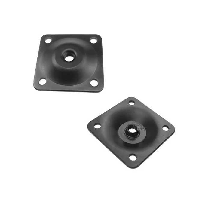 48*48*1.8mm Furniture Leg Mounting Plate M8 Iron Table Leg Top Mount
