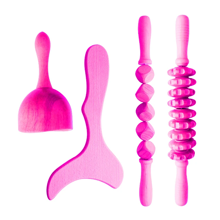 Lymphatic Drainage Wooden Massage Paddle Product Guasha Roller Anti
