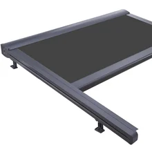 Roof Sunshade Retractable Skylight Conservatory Awning With Motor Control and LED Lights
