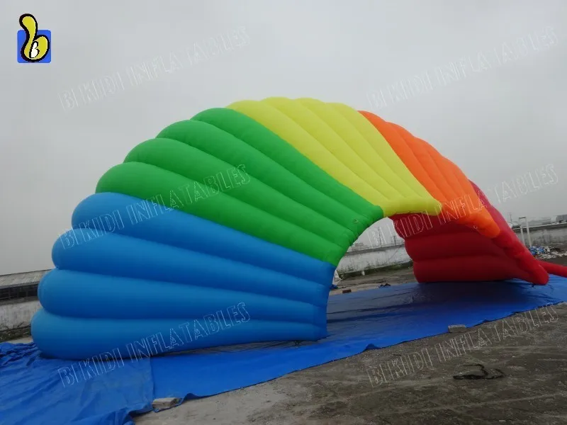 Outdoor Red Inflatable Shell Dome Large Inflatable Stage Cover Tent for Event