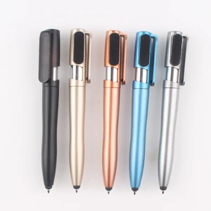Promotional Screen Clean Touch Stylus Utility Multifunction Stylus Pens With New 4 in 1 Rubber Tip Custom Logo Printing