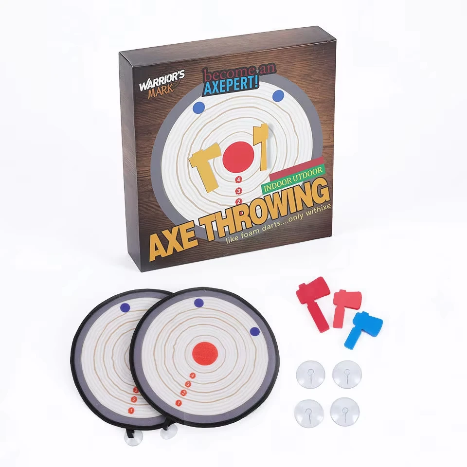 Top Quality Recycled Custom Mini Children Axe Throwing Board Game Safe Family Target Game with Foam Axes