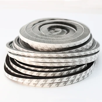 Self-Adhesive Wool Pile Weather Strip Silicone Sealing Plastic Aluminum Window Seal Automotive Rubber Custom Cut Welded