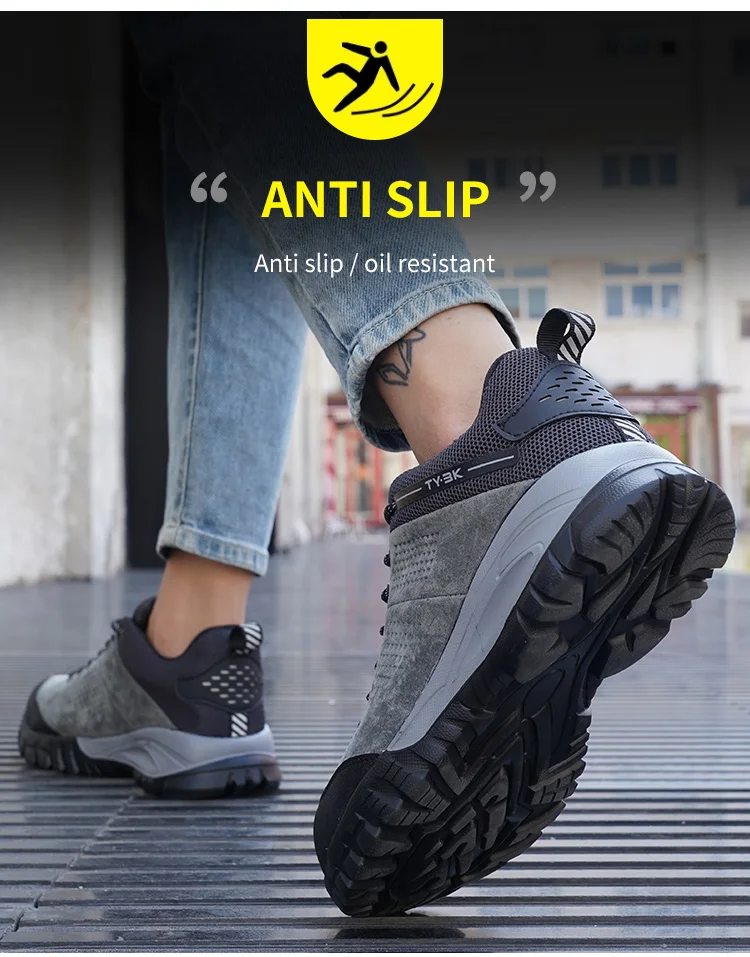 Genuine Leather Upper Lightweight Work 