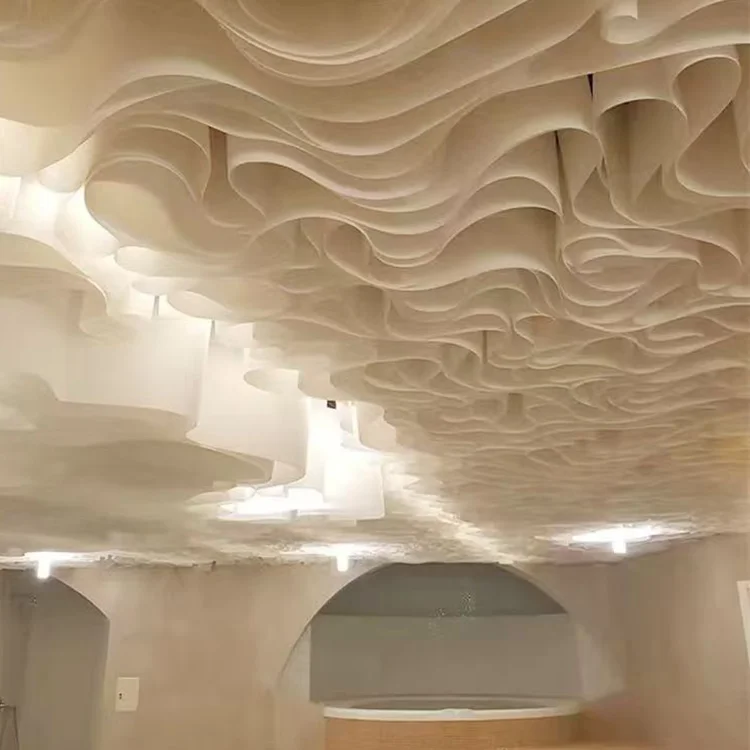 French Textured Paper Modern Style Drop Cloth Ceiling Fabric Drop a Grade Ceilingfor Hotel Shop supplier