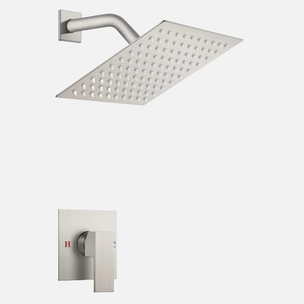 Simple Design In wall Brass Shower Faucet Single Function Brass Shower Faucet Bathroom Hot And Cold Shower Set