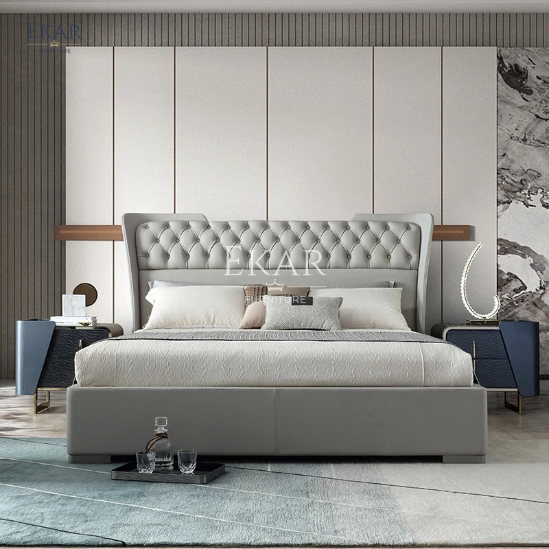 product new design modern bedroom luxury comfortable soft bed bedroom furniture-59