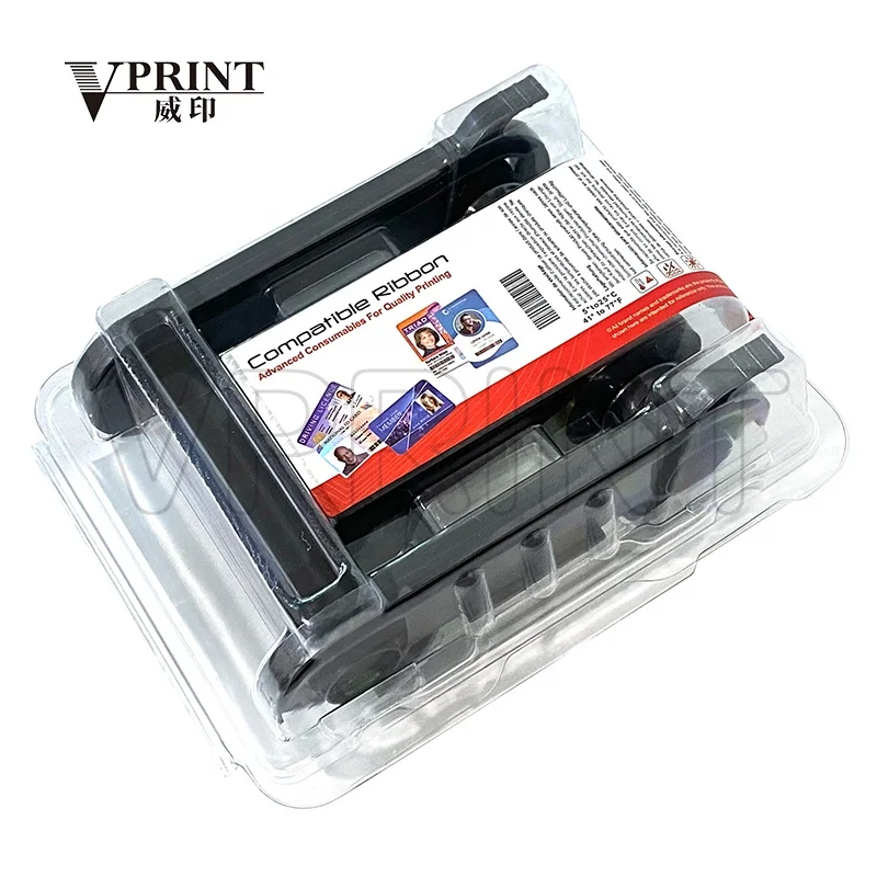 Compatible and NEW R5H004NAA Half Panel YMCKO Color Printer Ribbon for Evolis Zenius Primacy Elypso Card Printing