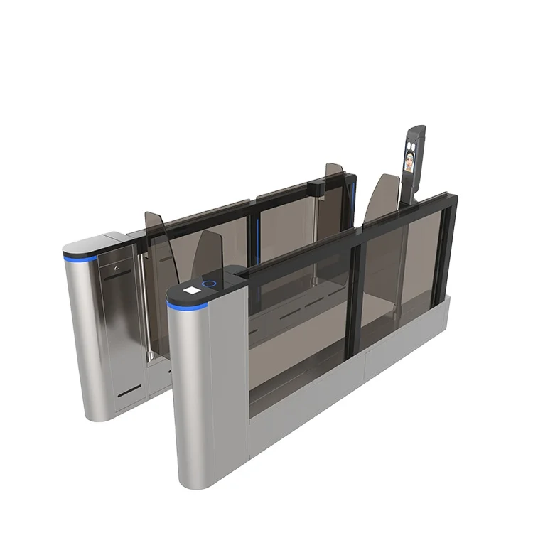 High Speed Facial Recognition Swing Barrier Security Turnstile Gate  For Airport And Customs Checkpoint