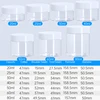 Transparent jar+white lid
