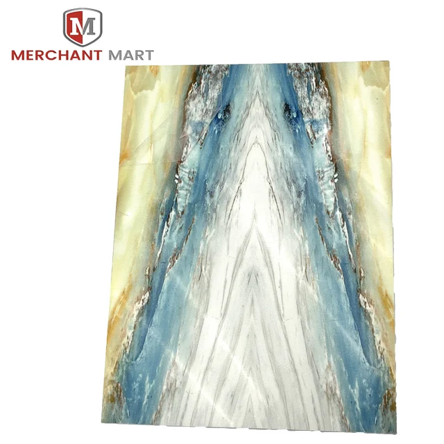 3D Design Effect PVC Marble Sheet with UV