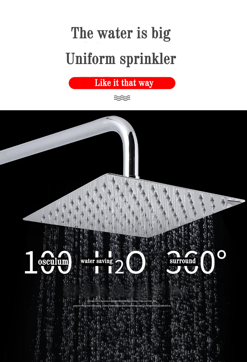 Shower Heads 10inch Stainless Steel Square Shower Head Mirror Finish