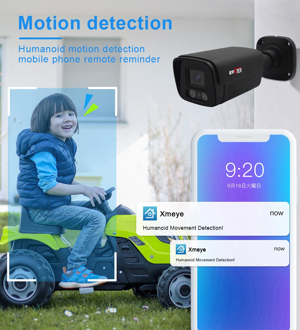4CH  4MP IP Camera Outdoor Bullet Camera Surveillance Security POE NVR  Kit