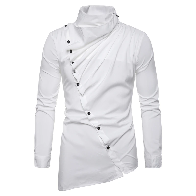 Spring new British court embroidered shirt, men's long sleeve shirt clothing for men Longsleeve Shirt for Men Work560_voghion.com