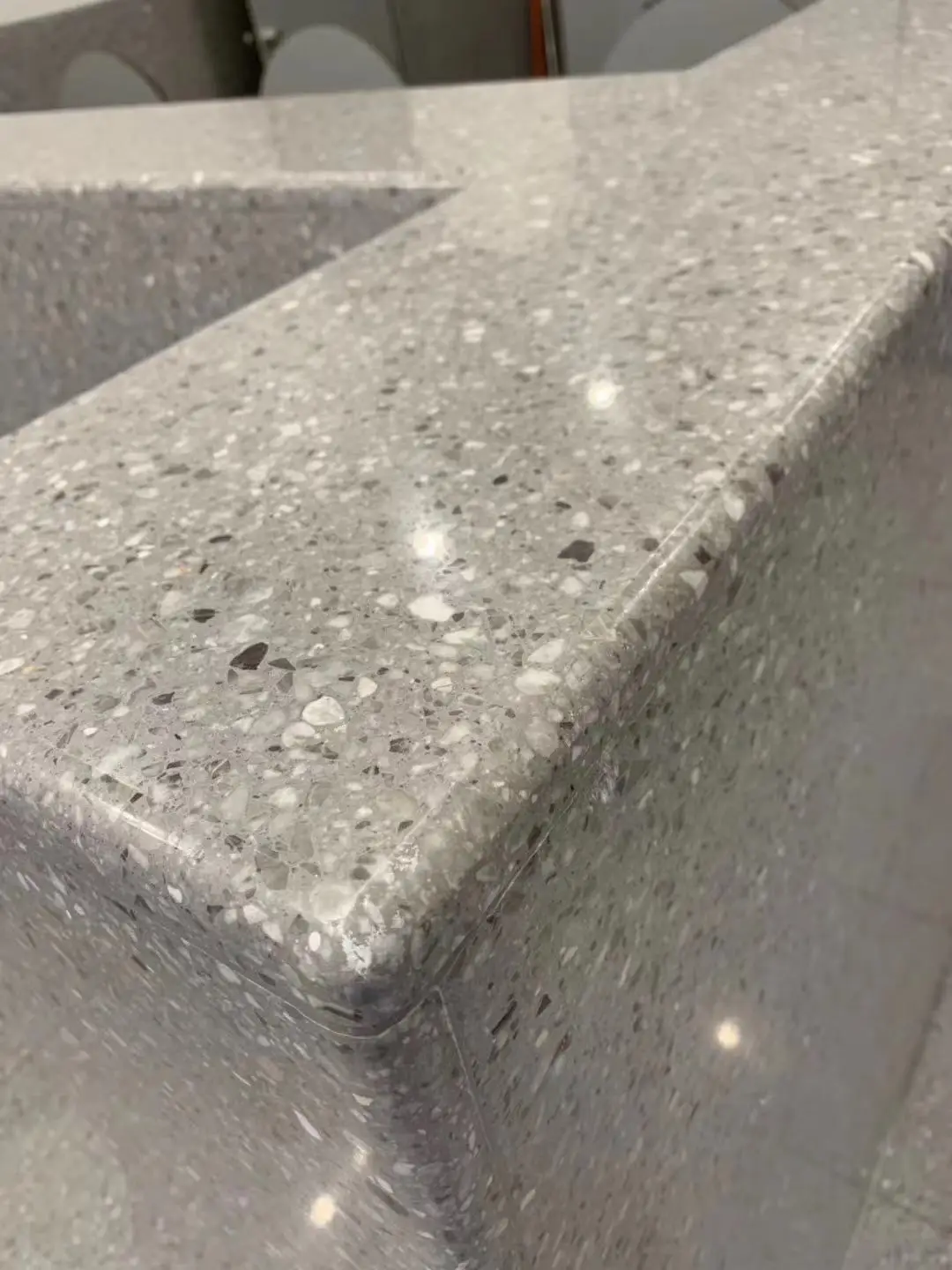 product yd stone modern design artificial stone wall panel grey terrazzo floor tile for bathroom decor-3