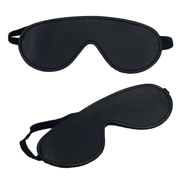 black color pu leather eye mask for sm sex toy for women gift