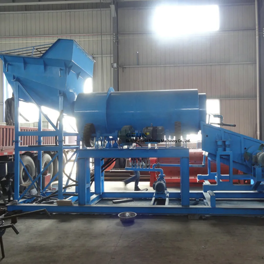 Best Mining Machine Rotary Drum Scrubber to Washing Sand Gravels with Sticky Clay