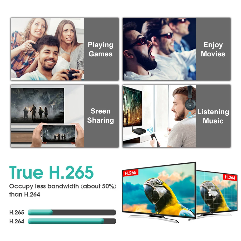 Digital Tv Tuner Digitale Terrestre Dvbt2 Decoder Stb T2 Full Hd Hevc H