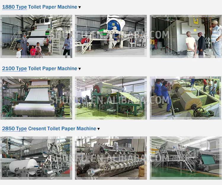 Small Automatic Toilet Tissue Paper Production Line Manual Packing ...