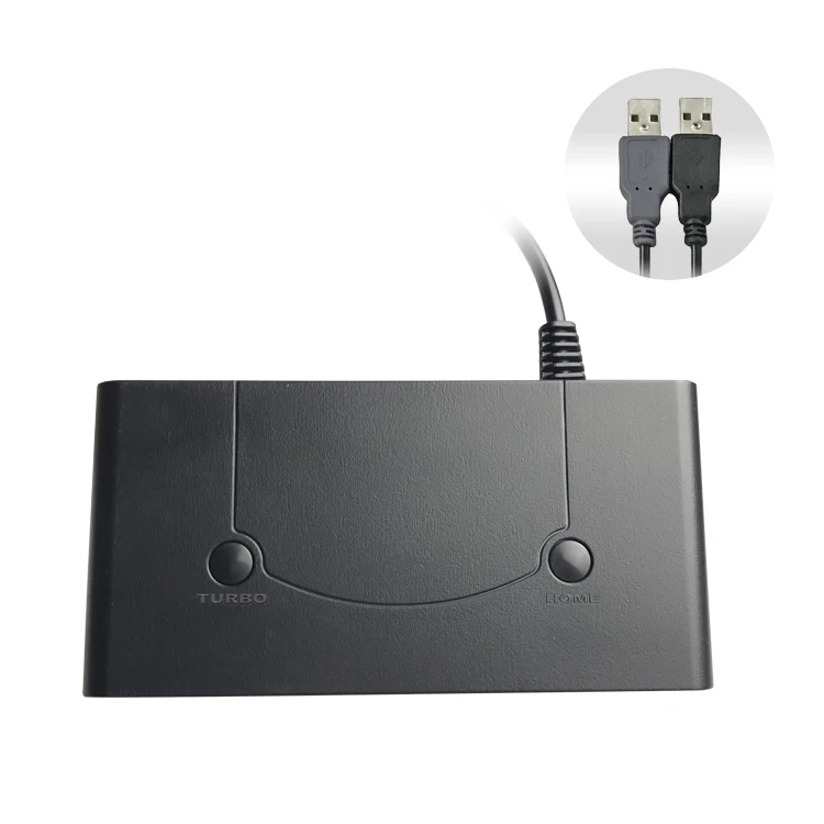 GameCube Controller Adapter for Wii U, PC USB and Switch, 4 Port