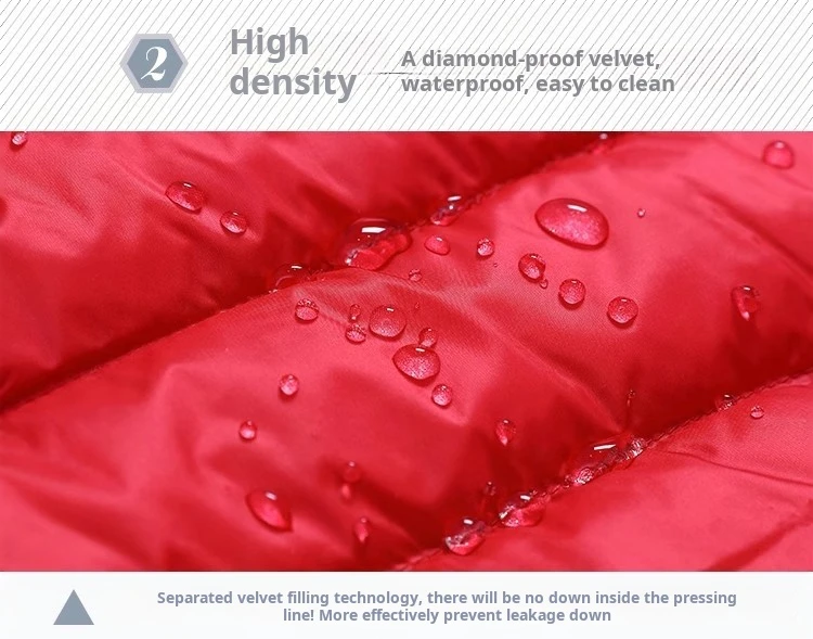 Best Selling Womens Long Thin Eiderdown Slim Hooded Parka Female Portable White Duck Down Jacket