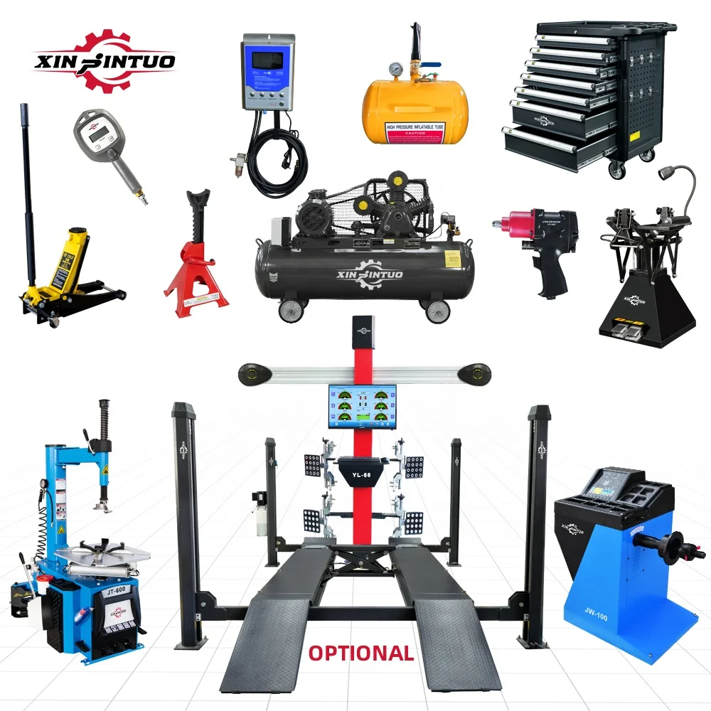 Xinjintuo 3d Wheel Alingment Alignment Maintenance Equipment Car Tyre Tire Changer Fitting Changing Service Balancing Machine