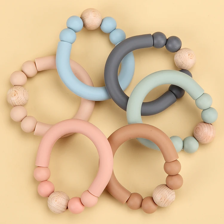 Baby Teething Stick Teething Beads Toy 