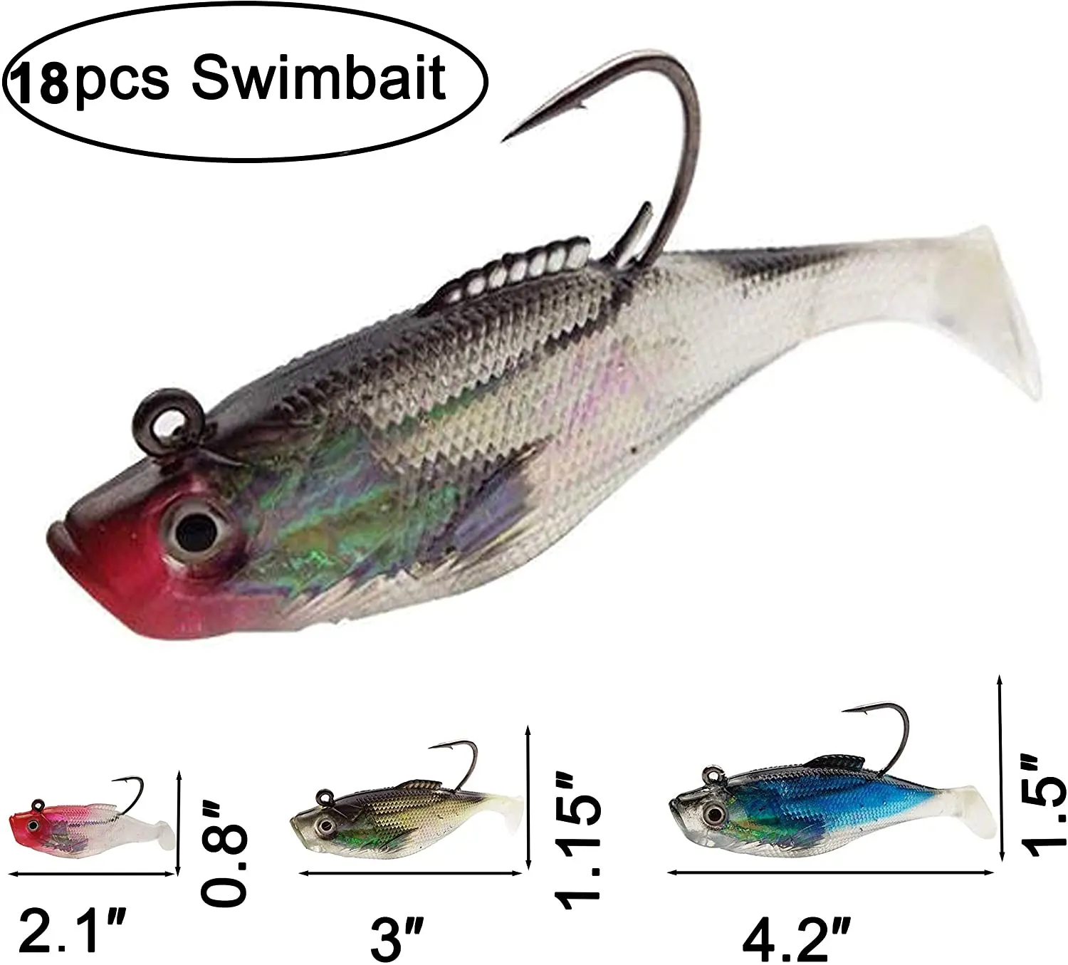 Saltwater Freshwater Fishing Lures Tackle Kit Soft Baits Worms Shrimp Lures Bass 
