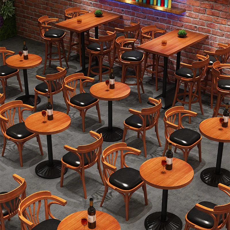Wholesale Restaurant Pure Wood Table And Chair Bar & Pub Coffee Table