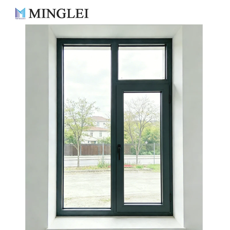 MINGLEI Modern Aluminum Windows Thermal Break Triple Glazing Windows Passive House Windows for Vila
