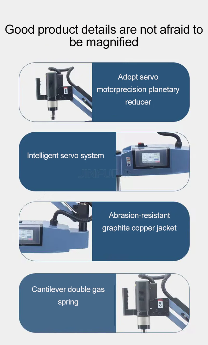 Automatic Servo Motor Tapping Arms M16 Electric Tapping Machine with ...