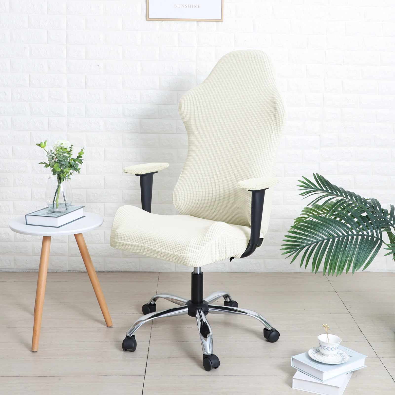 YongHo Modern Jacquard Christmas Gaming Office Chair Cover Spandex Elastic Armchair Seat aperçu 18