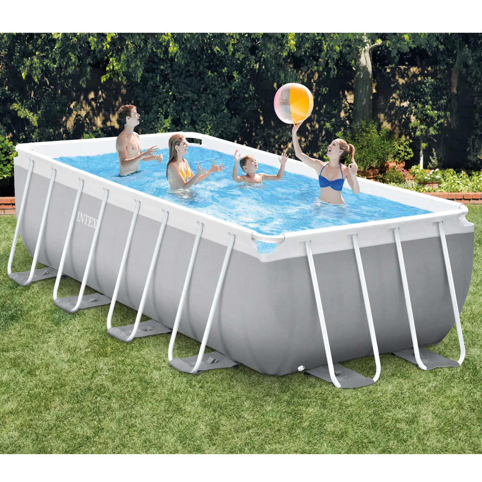 【匿名配送】Swimming Pool Quick Setup 12ft Pool, Metal Frame, 3,Ply PVC, Enjoy Summer