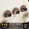Black walnut wood vacuum suction cups [pack of 3]