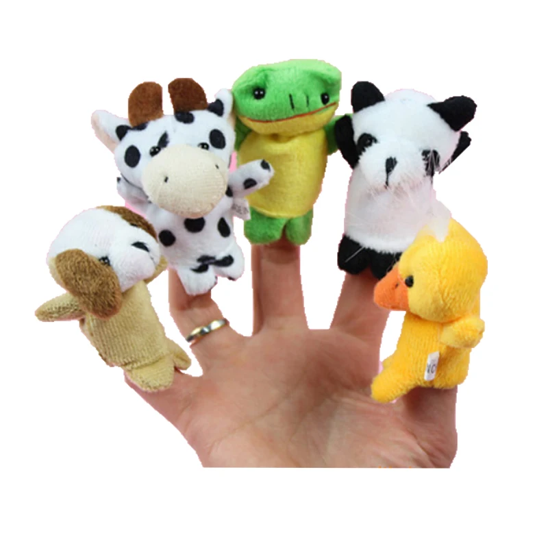 Custom Dinosaur Hummingbird Unicorn Plush Animal Gloves Finger Puppet Gloves Plush Toys