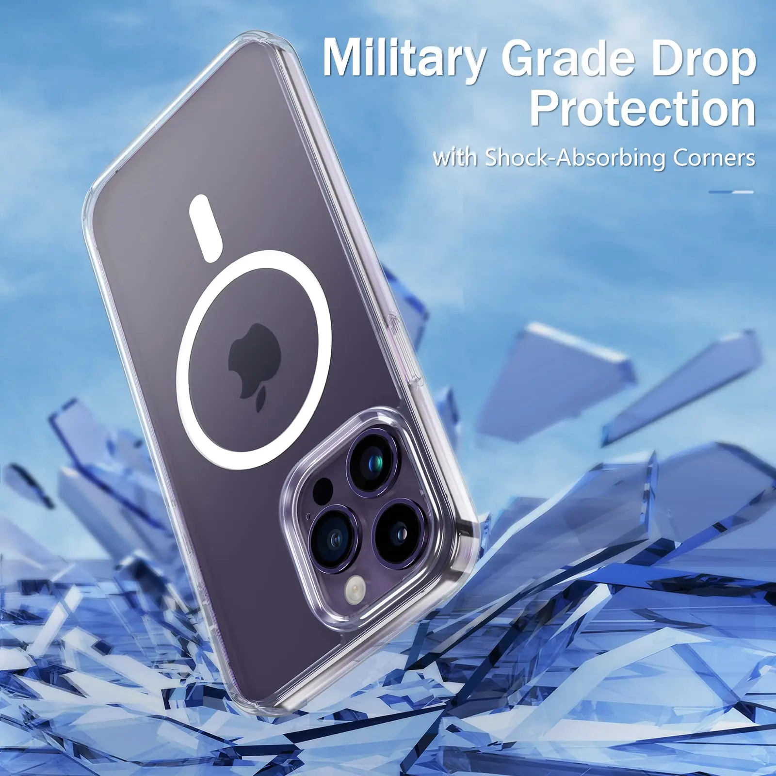 Wholesale Shockproof Transparent Clear Tpu Phone Case For Magesafed Iphone 11/12/13/14