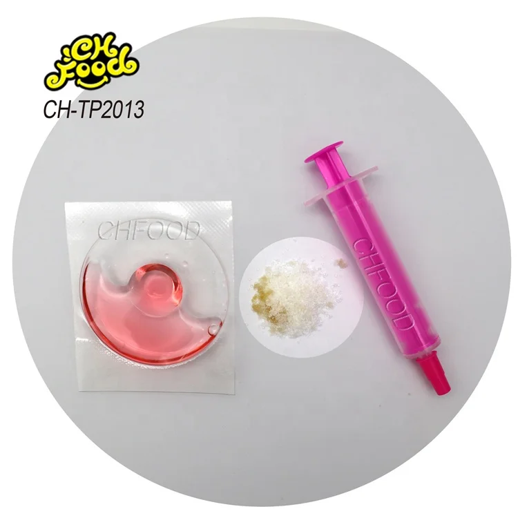 Low MOQ Needle Tubing Syringe Candy Toy for Kids Liquid Candy with Magic Popping Candy Sweets Children's Snack Food