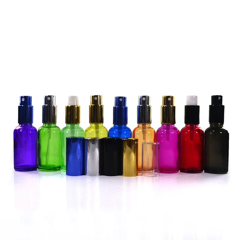 詰め替え可能なエッセンシャルオイル香水包装10ml 30ml 50ml 100mlブラックピンクパープルレッドガラスボトル ミストスプレーキャップ付き Buy 10ミリリットルスプレーガラスボトル Glasseスプレーボトル100ミリリットル ピンクガラススプレーボトル Product On