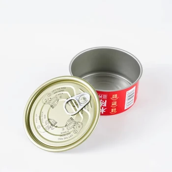 Plain Golden Silver Tin Cans Manufacturer Empty 85g 90g 100ml Tuna Tin Cans with EOE Wholesale