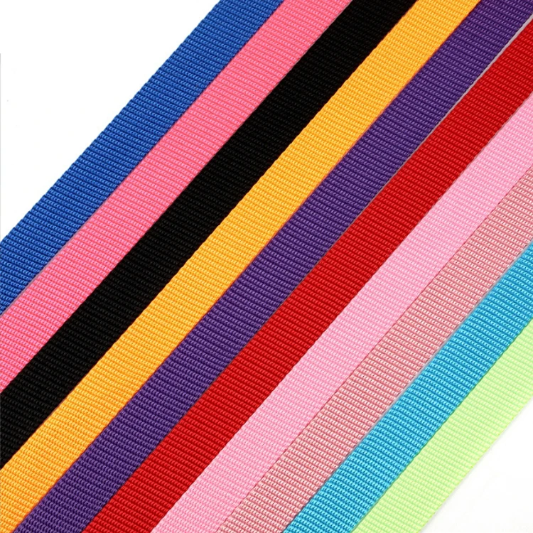 HONGYI High Quality Nylon & Polyester Webbing Strap Wholesale Weave Plain Belt With Outsourcing Edge for Luggage