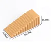 Large orange triangular door stop