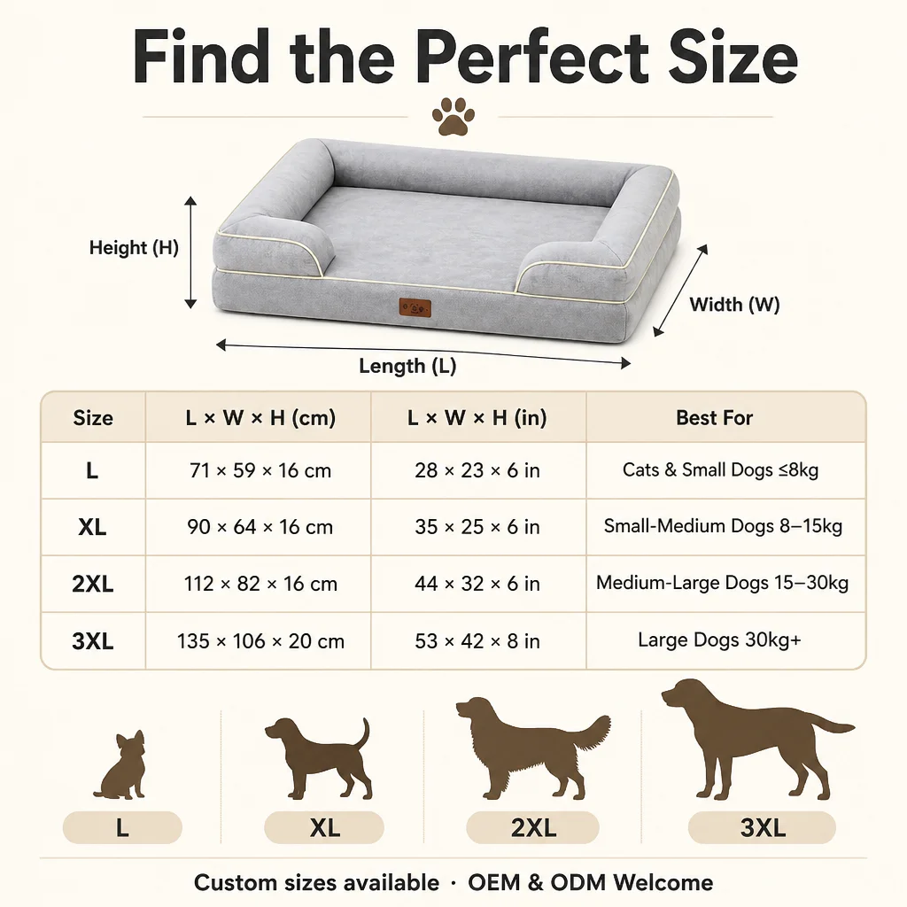Faux Suede Rectangle Orthopedic Dog Bed — Product details 5