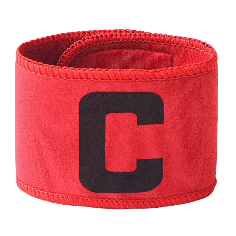 High Quality Custom Printed Neoprene Elastic Football Soccer Arm Band Captain Armband Accessory with 'C' Mark