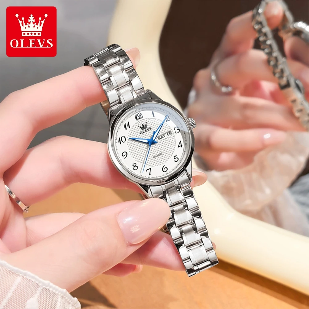 OLEVS 5667 Luxury Stainless Steel Quartz Watch